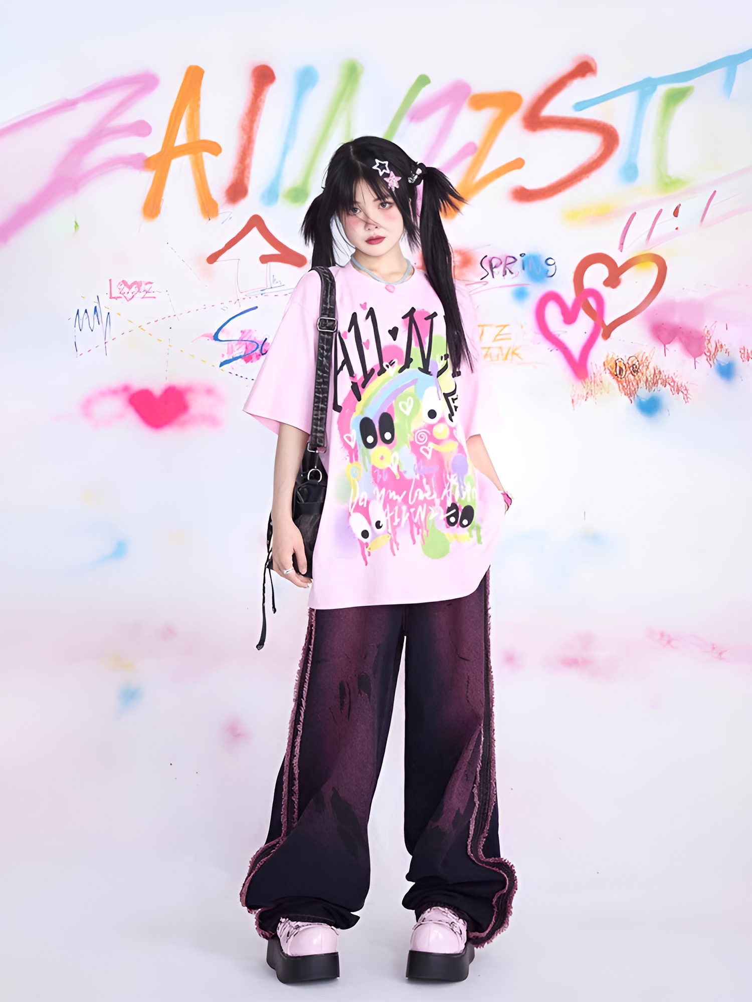 1716539191608_2f5mov_2_1 Graffiti Style Women's T-shirt
